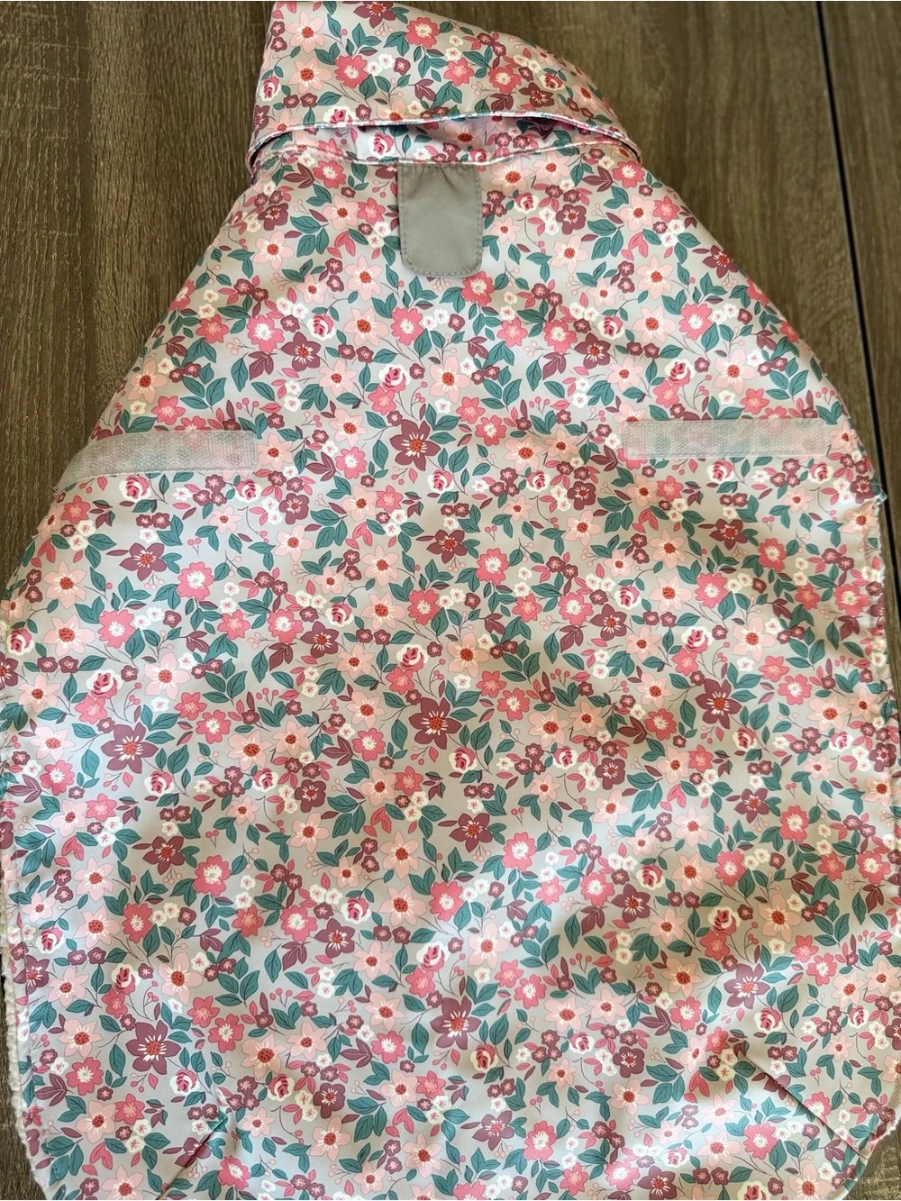 Floral High Collar Dog Winter Coat